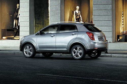 Rear Cross View of Ssangyong Korando