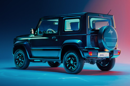 Rear Cross Side View of Suzuki Jimny Art Edition