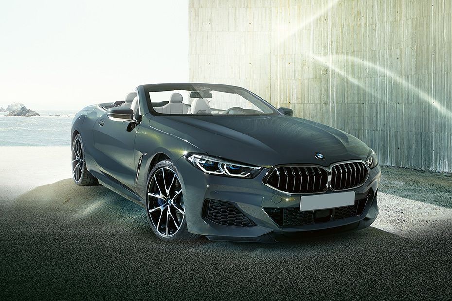 BMW 8 Series Convertible Front Cross Side View in UAE