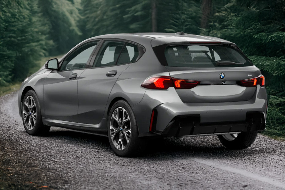 Rear Cross Side View of BMW 1 Series in UAE