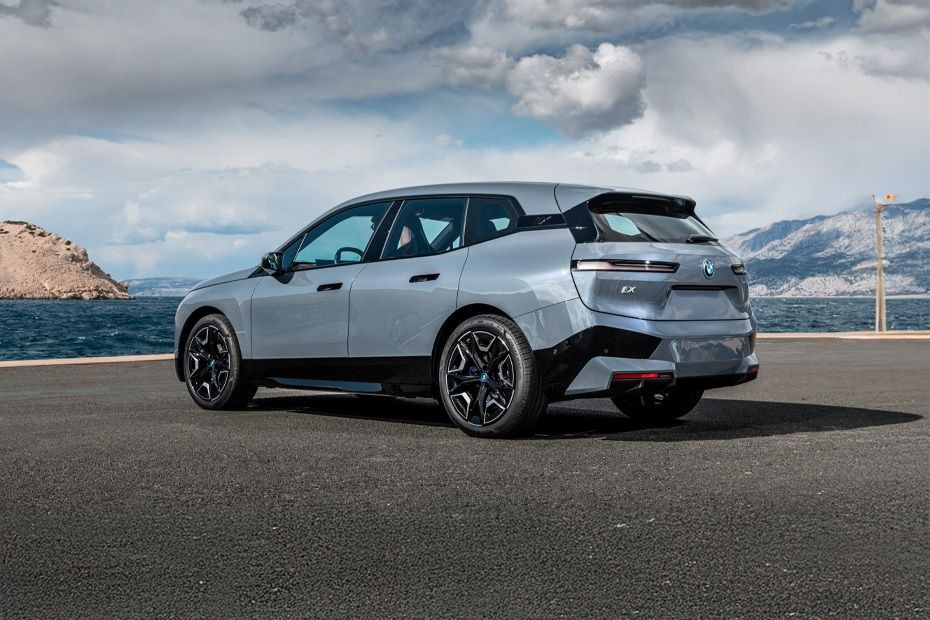 Rear Cross Side View of BMW IX in UAE