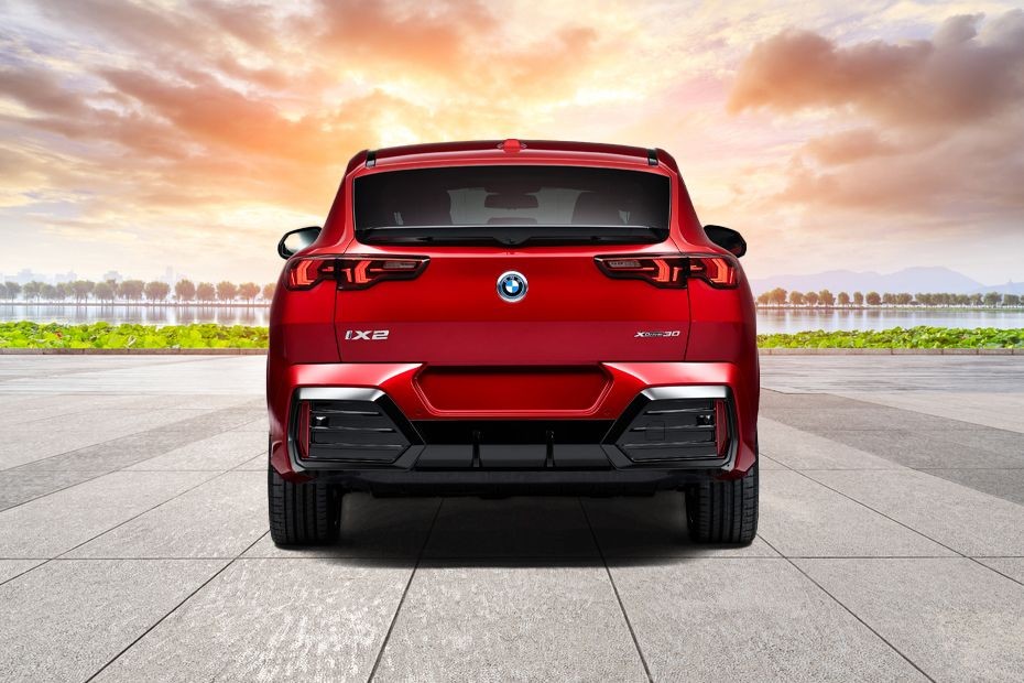 Full Rear View of BMW IX2 in UAE