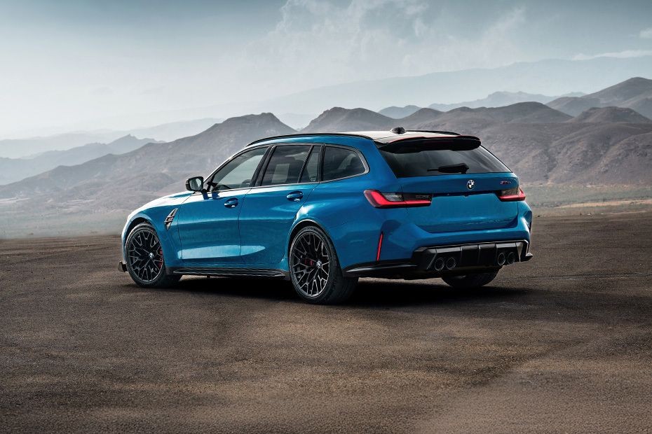 Rear Cross Side View of BMW M3 Touring in UAE