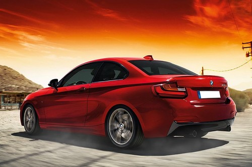 Rear Cross Side View of BMW 2 Series Coupe (2022-2023)