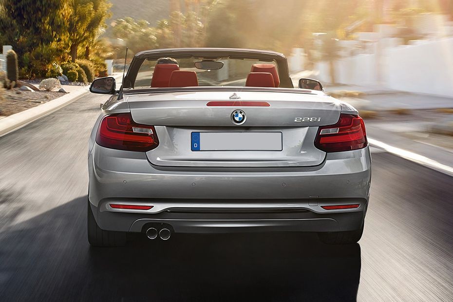 Full Rear View of BMW 2 Series Convertible in UAE