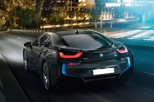 Rear Medium View of BMW I8