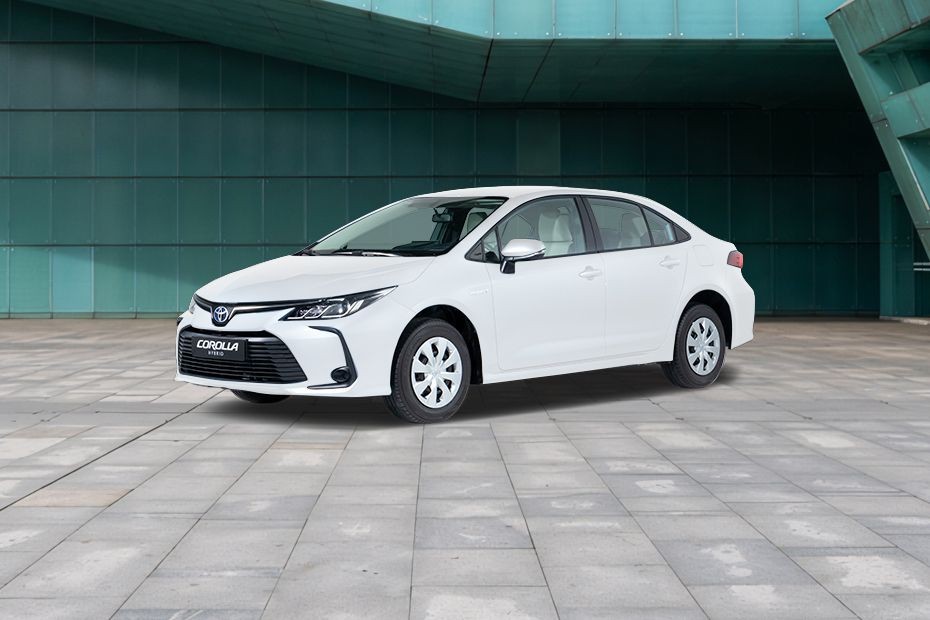 Corolla Hybrid Front angle low view in UAE