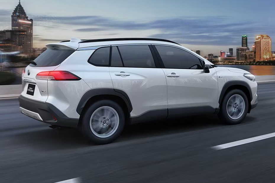 Corolla Cross Rear angle view