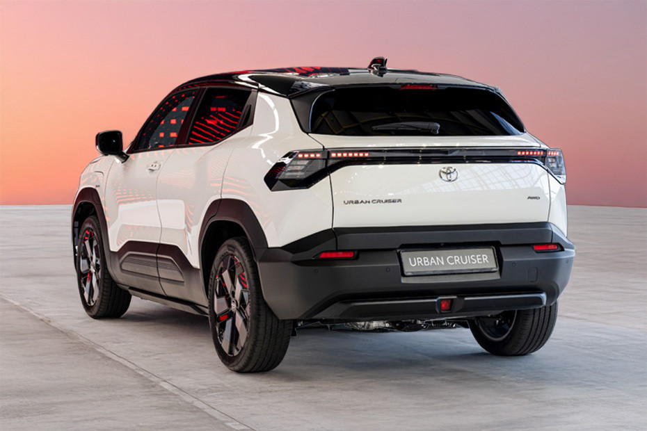 Rear Cross Side View of Toyota Urban Cruiser 2026 in UAE