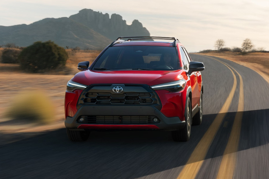 Full Front View of Corolla Cross facelift  in UAE