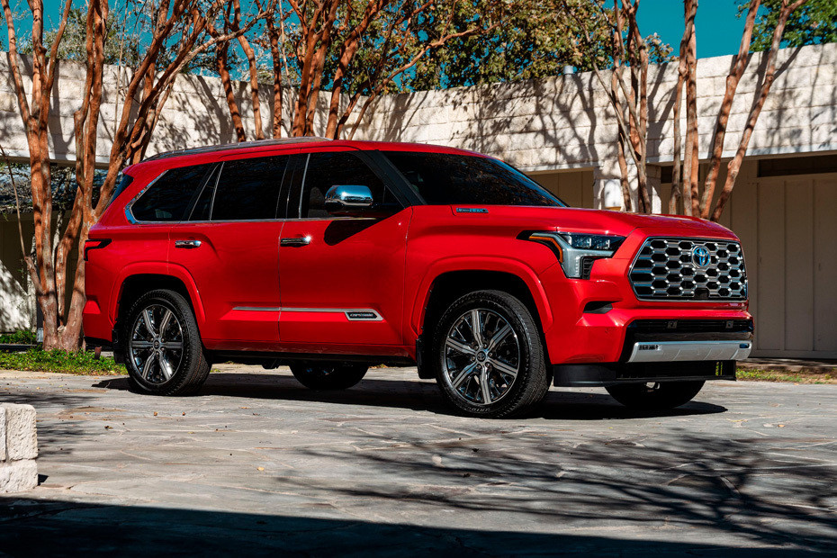 Toyota Sequoia Front Cross Side View in UAE