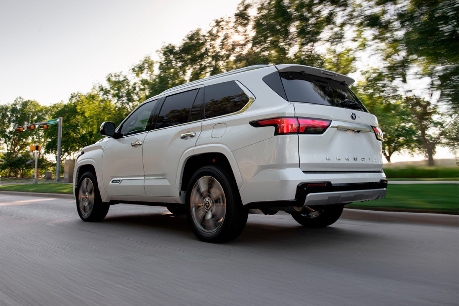 Rear Cross Side View of Toyota Sequoia in UAE
