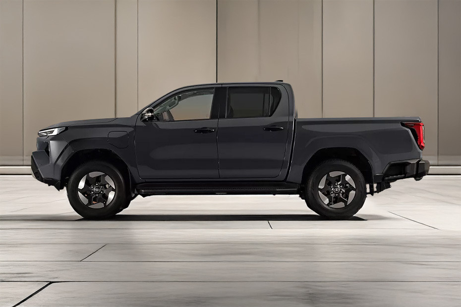 Hilux BEV Side view in UAE