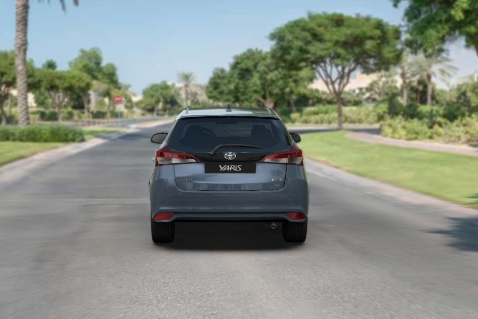 Full Rear View of Toyota Yaris Hatchback in UAE