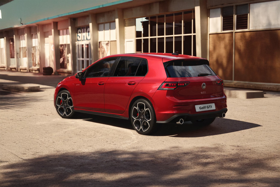 Rear Cross Side View of Volkswagen Golf GTI Rear Cross Side View of Volkswagen Golf GTI