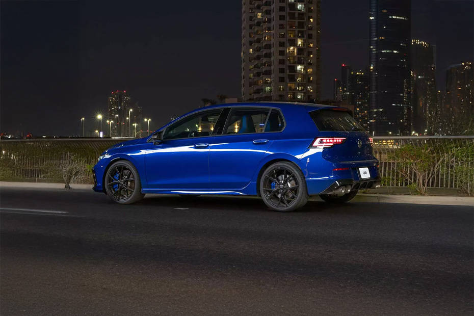 Rear Cross View of Volkswagen Golf R Rear Cross View of Volkswagen Golf R