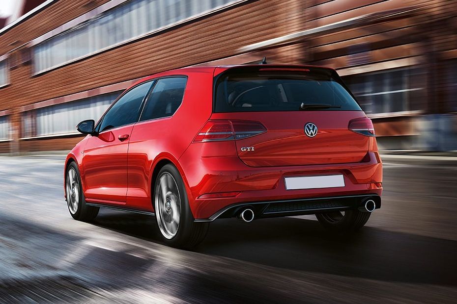 Rear Cross Side View of Volkswagen Golf TDI in UAE