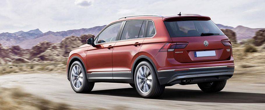 Rear Medium View of Volkswagen Tiguan (2012-2021) Rear Medium View of Volkswagen Tiguan (2012-2021)