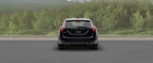 Full Rear View of Volvo V60 (2014-2021)