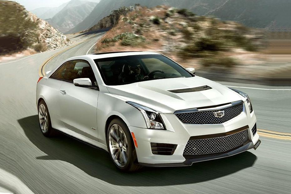 Cadillac ATS-V COUPE Front Cross Side View in UAE