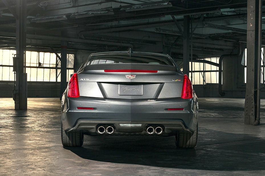 Full Rear View of Cadillac ATS-V COUPE in UAE