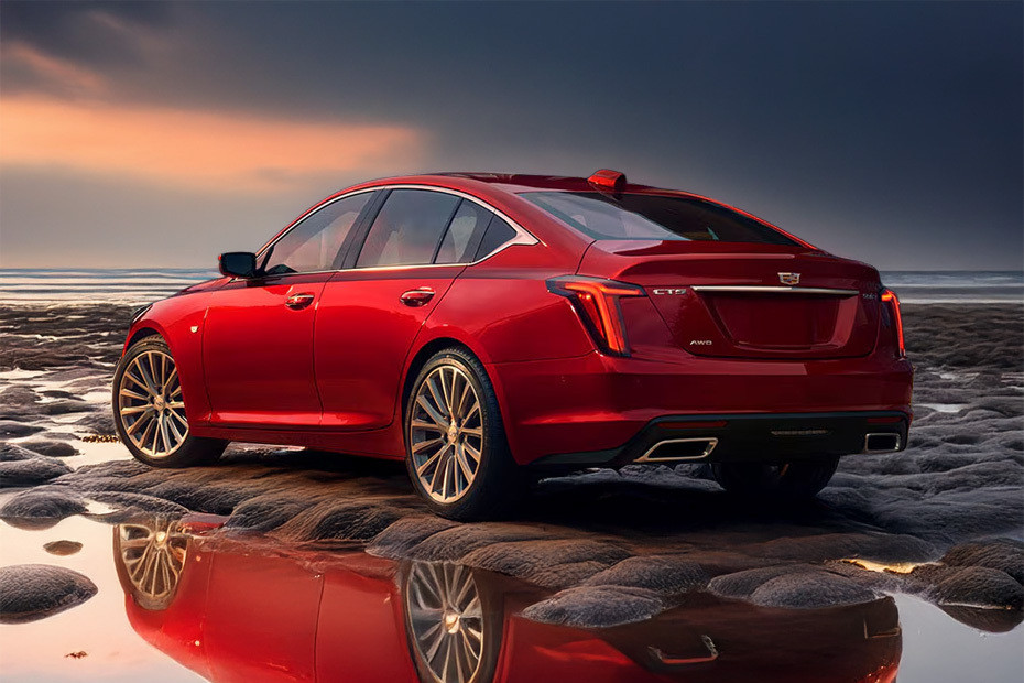 Rear Cross Side View of Cadillac CT5 in UAE