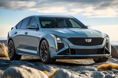 Cadillac CT5 V Front Cross Side View