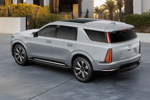 Rear Cross Side View of Cadillac Escalade IQL