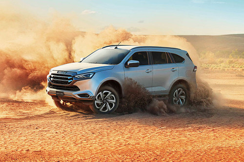 Mu x Front angle low view