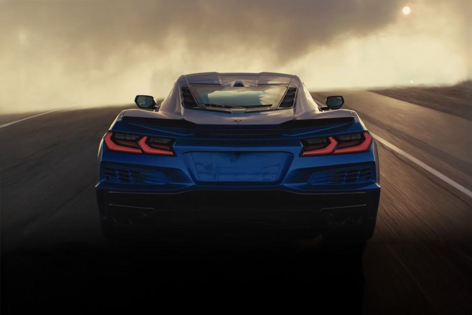 Full Rear View of Chevrolet CORVETTE E-RAY in UAE
