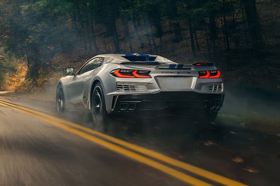 Rear Cross Side View of Chevrolet CORVETTE E-RAY in UAE