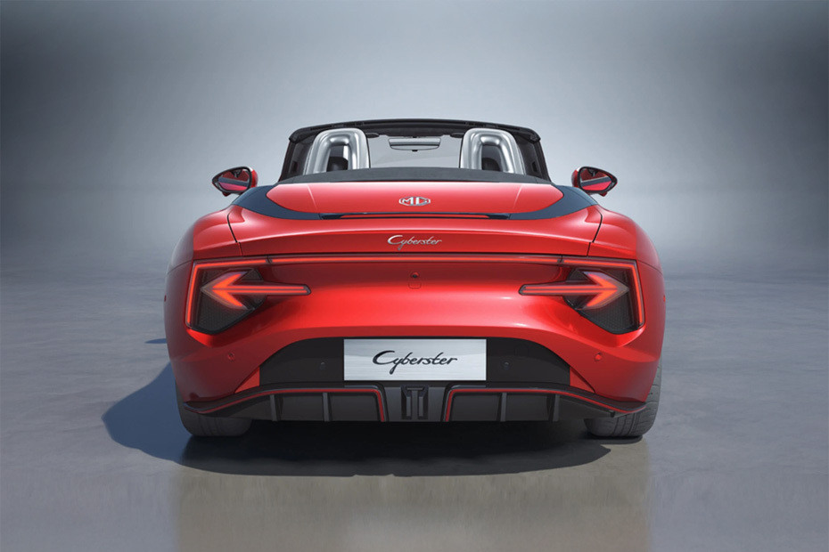 Full Rear View of MG Cyberster in UAE