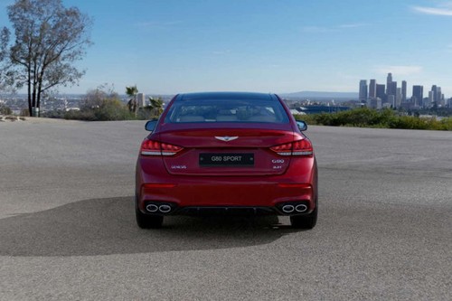 Full Rear View of Genesis G80 SPORT