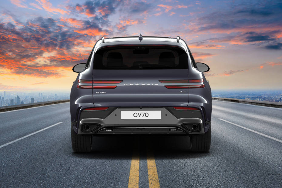 Full Rear View of Genesis GV70 Full Rear View of Genesis GV70