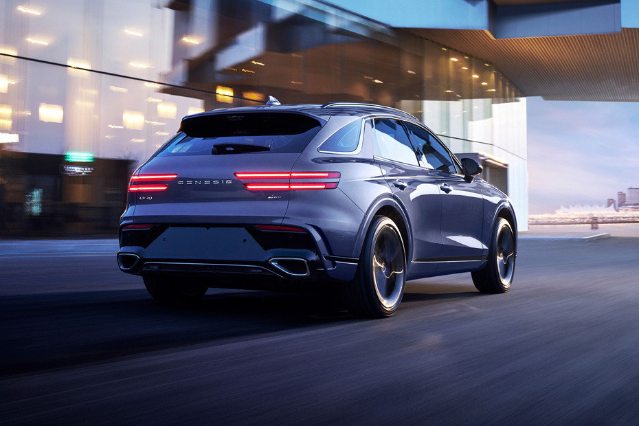 GV70 Rear angle view in UAE