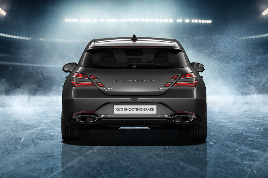 Full Rear View of Genesis G70 SB in UAE