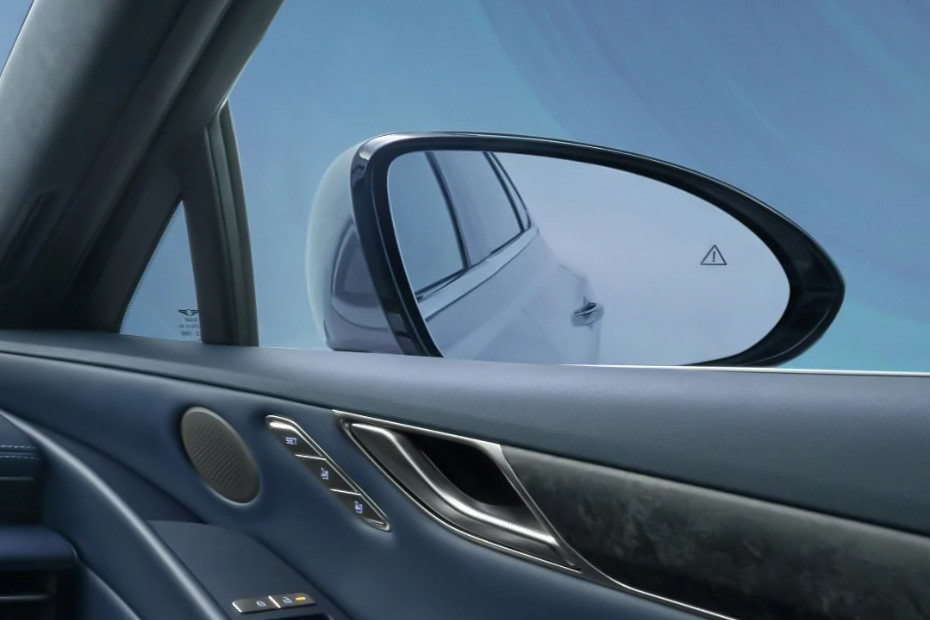 Genesis EV G 80 Drivers Side Mirror Rear Angle in UAE