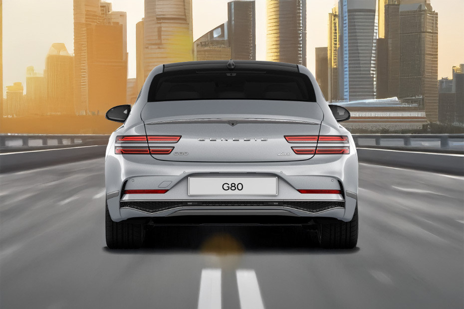 Full Rear View of Genesis G80 in UAE