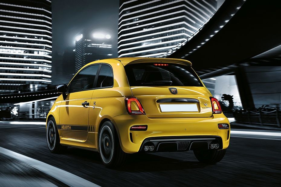 Rear Medium View of Abarth 595 in UAE