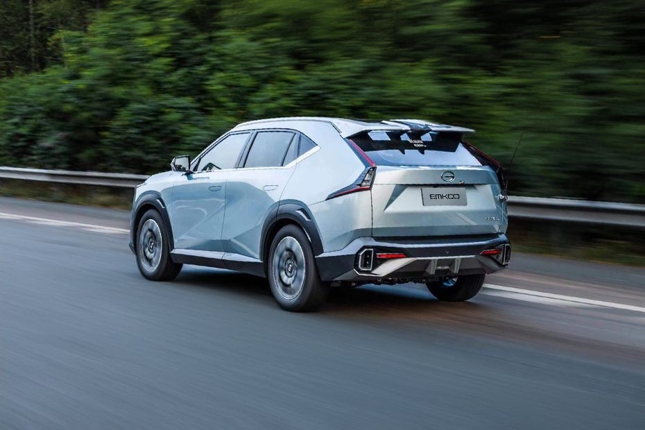 Rear Cross Side View of GAC EMKOO HEV in UAE