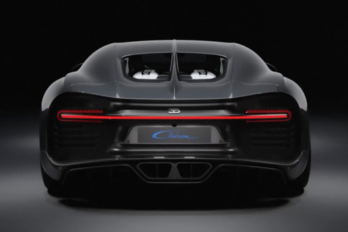 Full Rear View of Bugatti Chiron