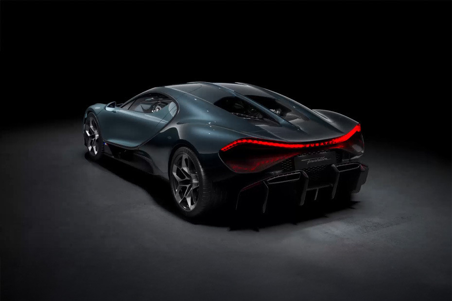 Rear Cross Side View of Bugatti Tourbillon in UAE