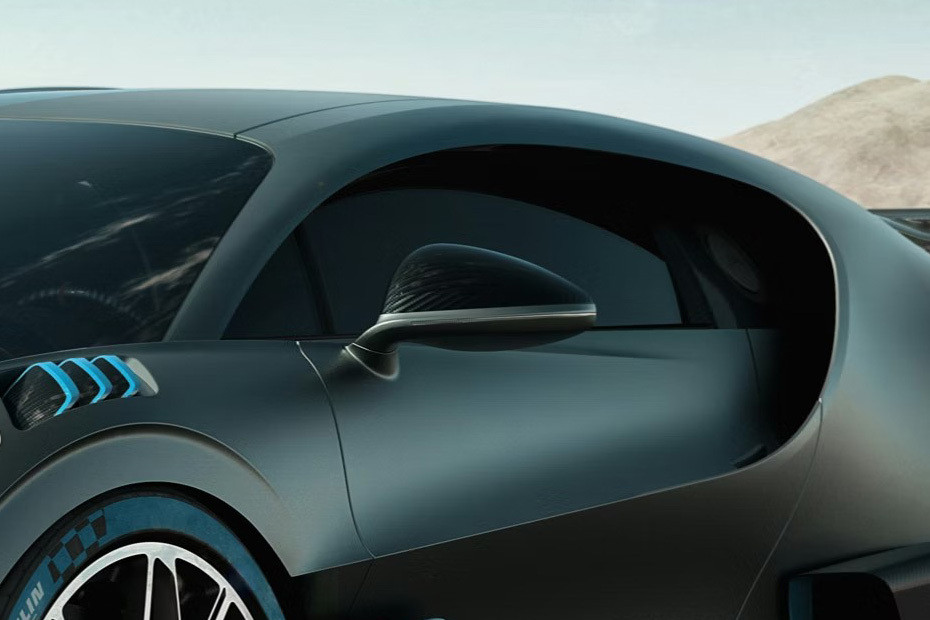 Bugatti Divo Drivers Side Mirror Front Angle in UAE