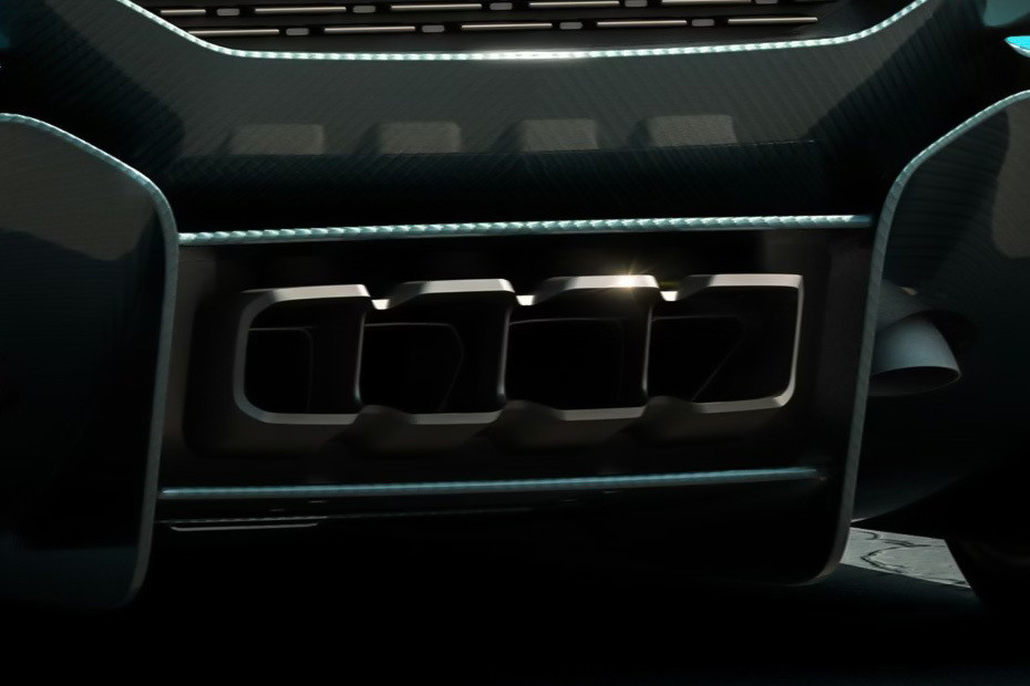 Exhaust Pipe of Bugatti Divo in UAE