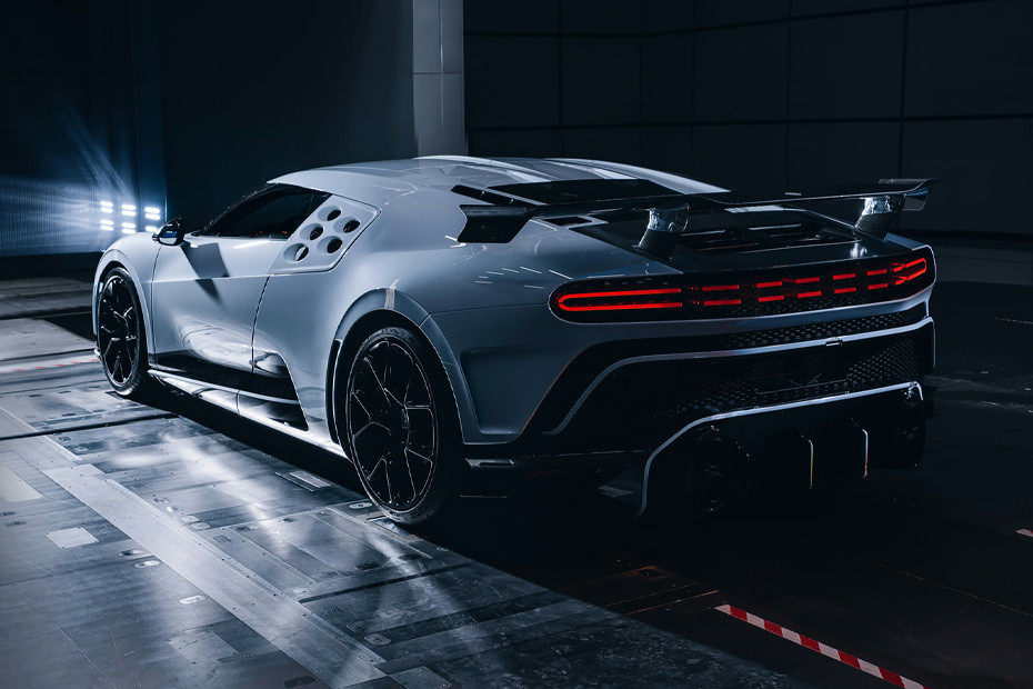 Rear Cross Side View of Bugatti Centodieci in UAE