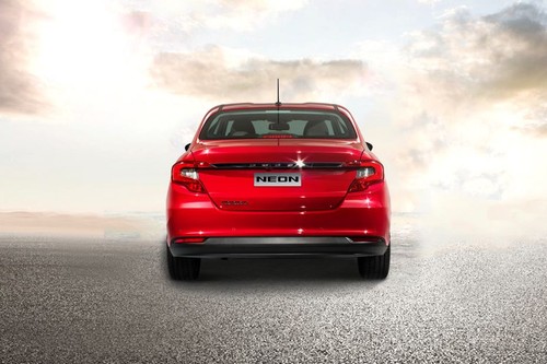 Full Rear View of Dodge Neon