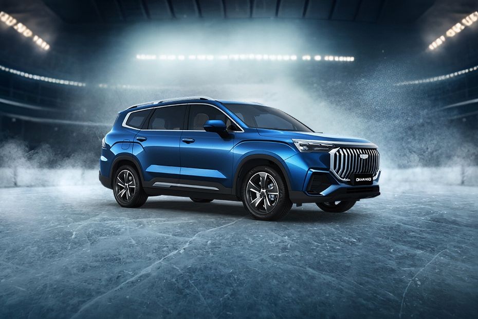 Geely Okavango Front Cross Side View in UAE