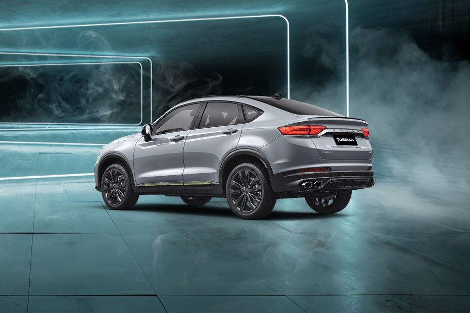 Rear Medium View of Geely Tugella in UAE