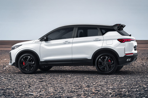 Rear Cross View of Geely Coolray