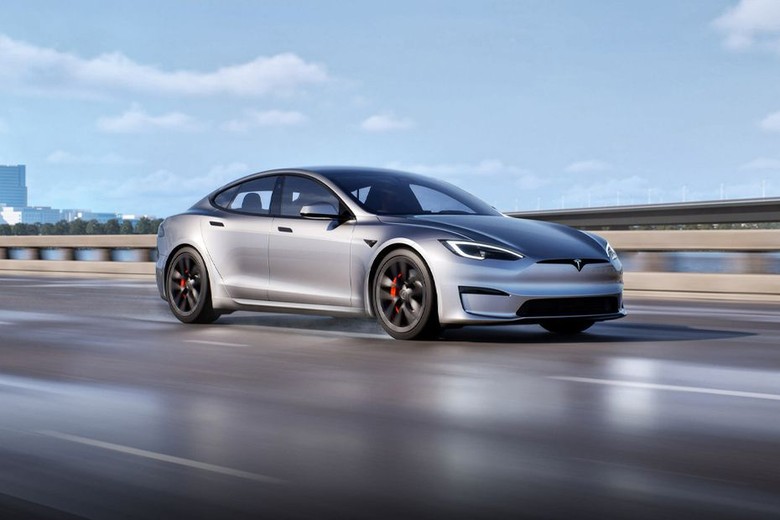 Tesla Model S Front Side View